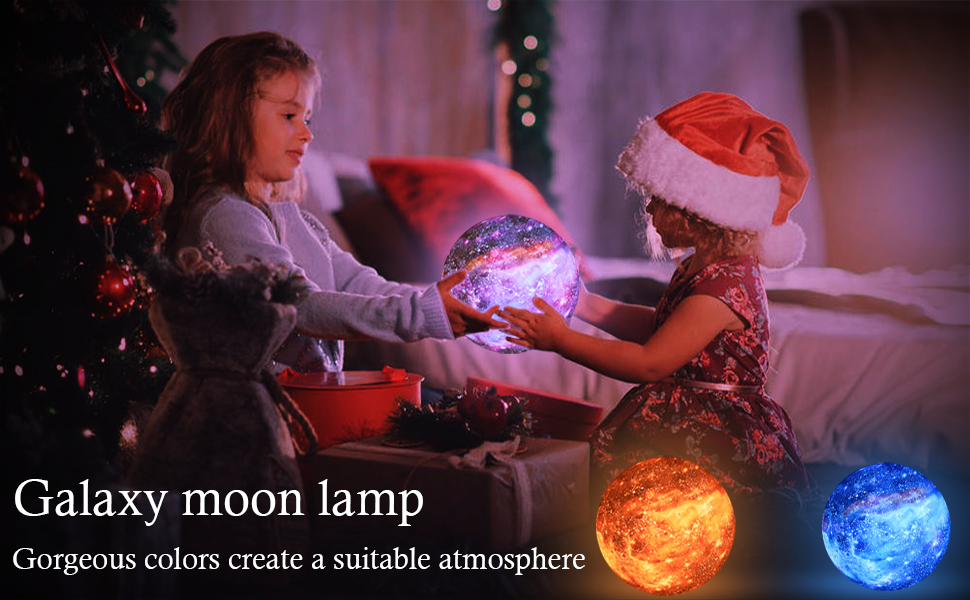 Galaxy Moon Night Light