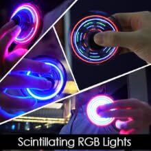 RGB lights on flying spinner
